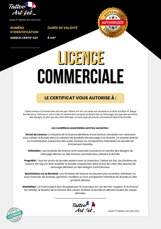 LICENCE COMMERCIALE