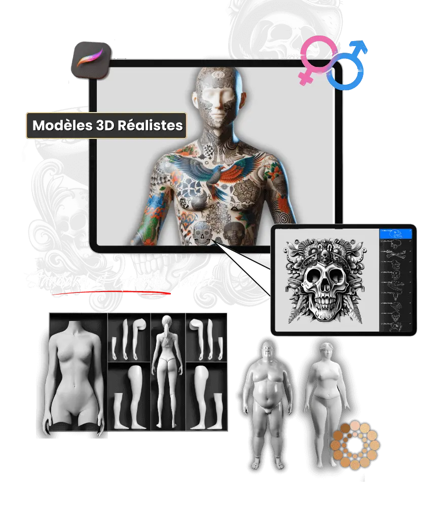 Le Pack Ultime pour Artistes Tatoueurs - FR - Tattoo Art Set